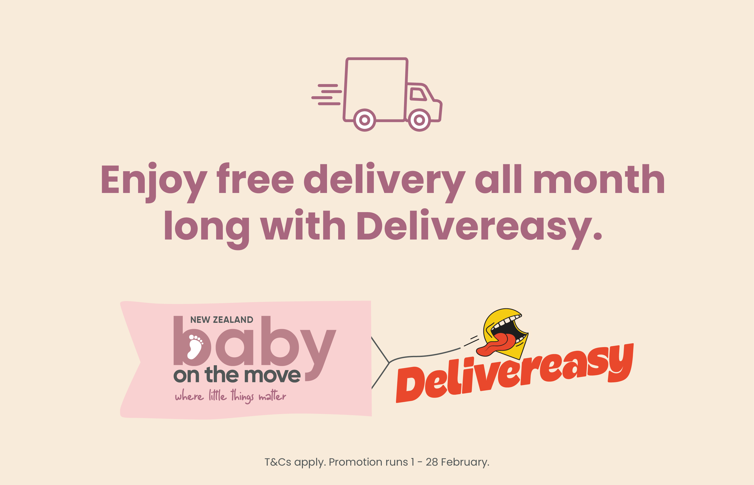 Free delivery with Delivereasy